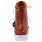 PU Leather Buckle Fringe Short Boots