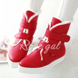 Stylish Solid Color and  Design Women's Snow Boots